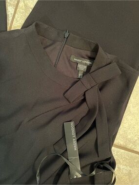 NWT Maggy London Black High-Waist Jumpsuit